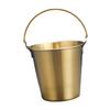   Stainless Steel Pails Small Ice Bucket with Handle for Beverage Wine French Fries Chicken   Home   Parties Use