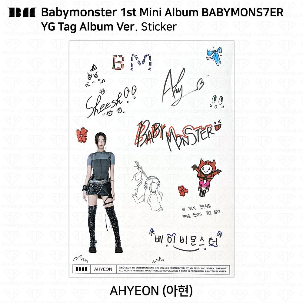 BABYMONSTER Официальная фотокарточка первого мини-альбома BABYMONS7ER Ахён Рами Рора Аса