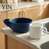 Easy Clean Produce Bowl Berry Swirl Washing Bowl, 3D Printed Vortex Fruit Cleaner Colander with Kitchen Gadget for Pour Spout, Hollow Drain