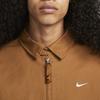Nike SB Solid Color Logo Zip-Up Jacket Unisex Outerwear Brown DQ6334-270