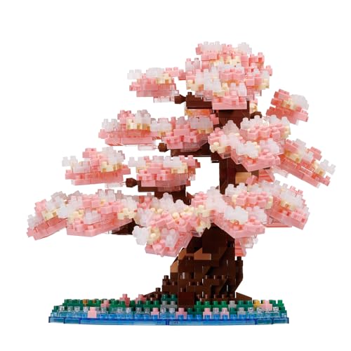 Kawada Nanoblock Сакура Сомэй Ёсино, 990 деталей, 15 x 14.2 x 13.5 см, Возраст 12+, Дизайн интерьера, Хобби, NBM-048