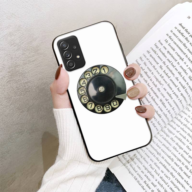Чехол для телефона с поворотным диском в стиле ретро для Samsung Galaxy A02 A12 A21 A22 A32 A41 A42 A51 A71 A72