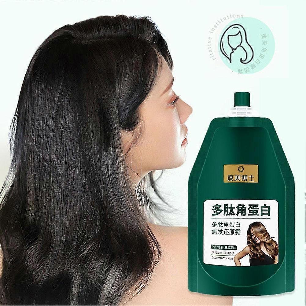 Hair Restore Cream Peptide Keratin Improves Dry Rough Smooth Hair