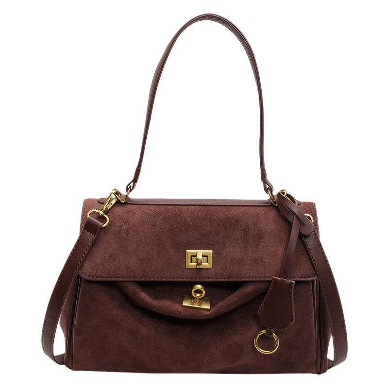 Retro-Style Frosted Texture Women's Commuting Bag 2025 - Large Capacity Shoulder Bag