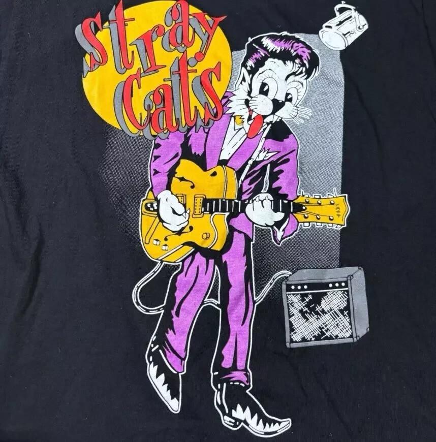 Stray Cats Shirt Stray Cats Band Black T-shirt Unisex S-5XL Unisex T-Shirt