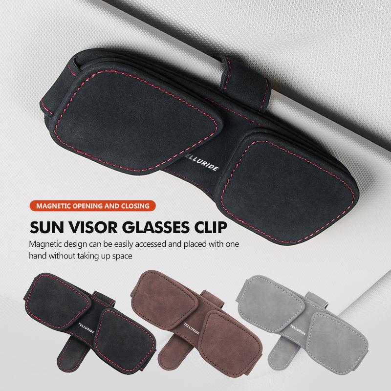 Magnetic Car Glasses Clip Sun Visor Sunglasses Storage Clip For KIA Ceed Sportage Rio K5 K2 Optima Cerato Proceed VengaCH3