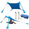 Camping Beach Canopy 1-3 Person Beach Family Tent UV Protection Beach Sunshade Tent Outdoor Sun Shelter Beach Awning Shade