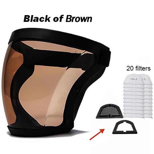 Прозрачный полный лицевой щиток, многоразовая пылезащитная маска против запотевания, защитные очки HD, кухонная защита, маска против брызг с фильтрами