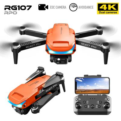 Новинка 2024 года, RG107 Pro, Дрон для предотвращения препятствий, ESC HD, двойная камера, WIFI, FPV, дрон, дистанционное управление, квадрокоптер, игрушка в подарок