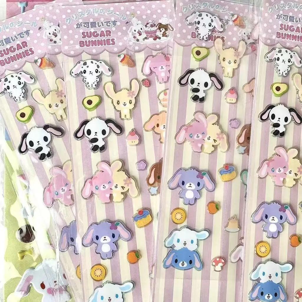 Новые Sanrio Usahana Sugarbunnies 3D Стикеры-пузыри Игрушка Декоративные наклейки для дневника девочки Чехол для телефона DIY Украшение для камеры Игрушка Подарок