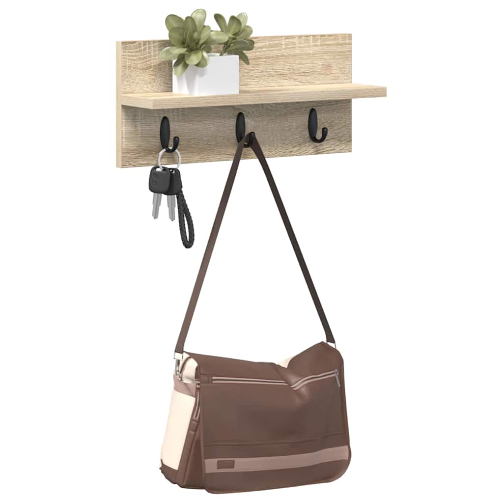 Wall Mounted Nightstand Wall Bracket Sonoma Oak