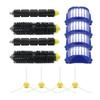 4 Blue AeroVac Filter+2 Set Main Brush Kit+4side Brush for iRobot Roomba 600 Series 620 630 650 660 Accessory Replacment
