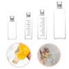 Glass Water Bottle Large Capacity Cup with Time Marker Cover Drink Transparent Milk Juice Drinkware Simple Cup for Outdoor Home
