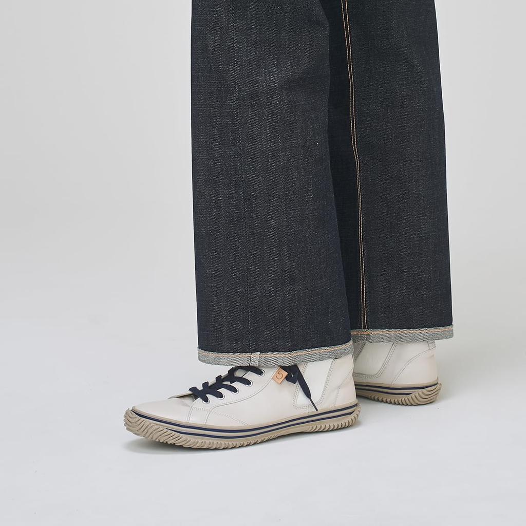 Кроссовки размера L для мужчин и женщин [Spingle] SP-442 Белый/Темно-синий (26.5см)