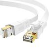 Category 8 Flat Pure Copper 10 Gigabit Network Cable with Shielded RJ45 Connectors CAT8 Flat Patch Cable