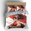 "Japanese Kimono Set Decoration Artwork" Bedding Set with 1 Duvet Cover 2 Pillowcases Single Double King Queen Gift