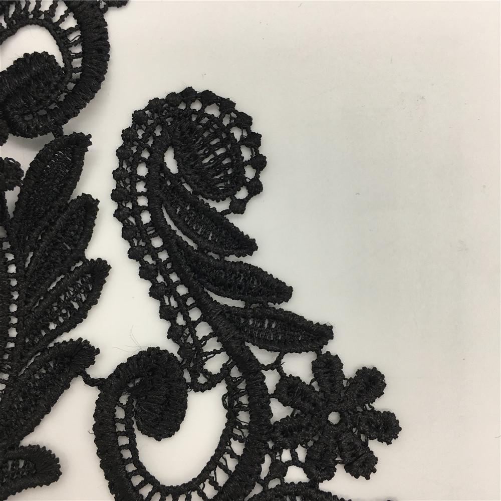 Diy Exquisite Collar Lace Embroidery Polyester Black Lace Fake Collar Clothing Decoration Sewing Accessories