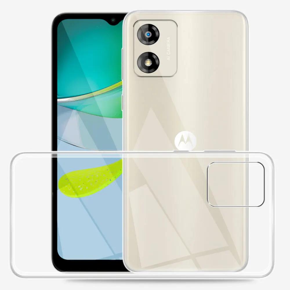 Для Motorola Moto E13 Чехол Прозрачный Силиконовый Мягкий ТПУ Чехол для Телефона Обложка Для Motorola E13 Funda Для Moto E13 E 13 Прозрачный Coque