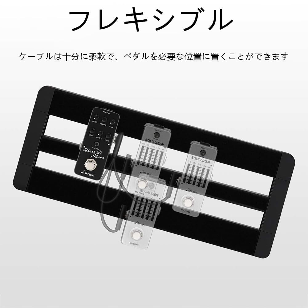 Набор из 6 штук 15 см гитарных экранированных педалей эффектов с экономящими место L-образными силовыми и коммутационными кабелями для гитарных эффектов