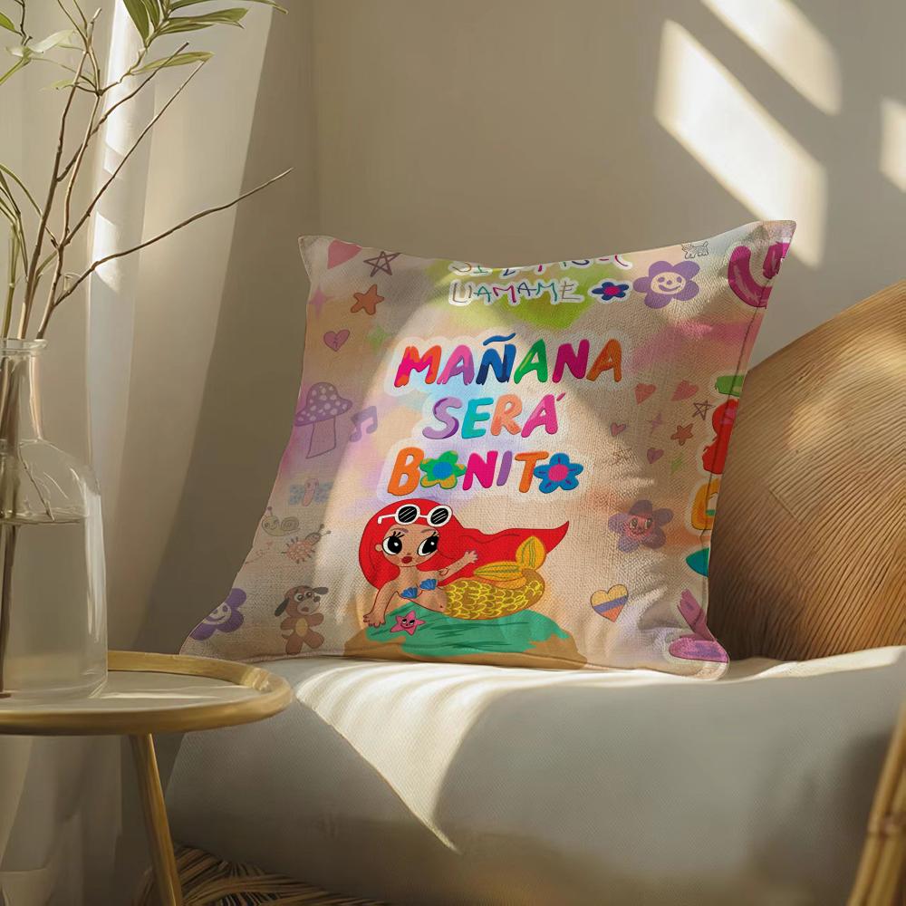 ·Gmananaserabonitocosmeticcasek-Karolg Pillow Case Pillowcase, Double-Sided Printed, Sofa Cushion, Bedroom Headboard