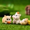Resin Hamster Micro Landscape Miniature Figurines Model Craft Ornaments Desk