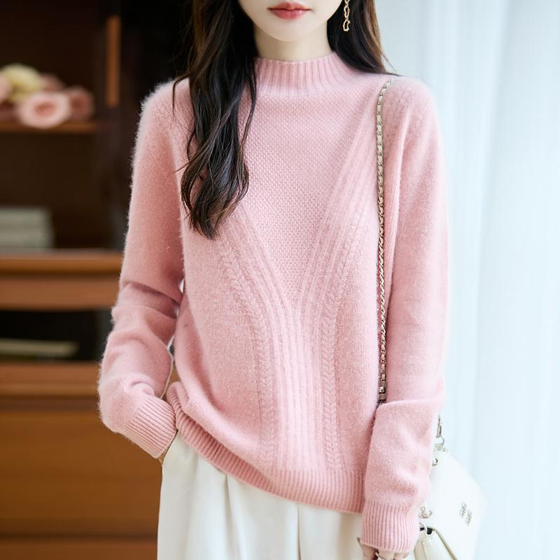 Женский кашемировый свитер Qinghe кашемир 30% кашемир 70% шерсть осенне-зимний пуловер теплый и модный