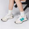 New Balance Nb 327 Удобная замшевая ткань Низкие повседневные кроссовки для бега Унисекс кроссовки Серо-синие MS327FB