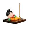 Traditional Cartoon Girl Incense Burner Creative Cute Sticks Incense Tray  Housewarming Gift