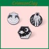 Geometric Creative Astronaut Brooch Made Of Alloy With Colorful Enamel For Fashion Distinctive