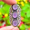 Sage Amethyst Gemstone Handmade 925 Sterling Silver Jewelry Ring Size 7 B1V71