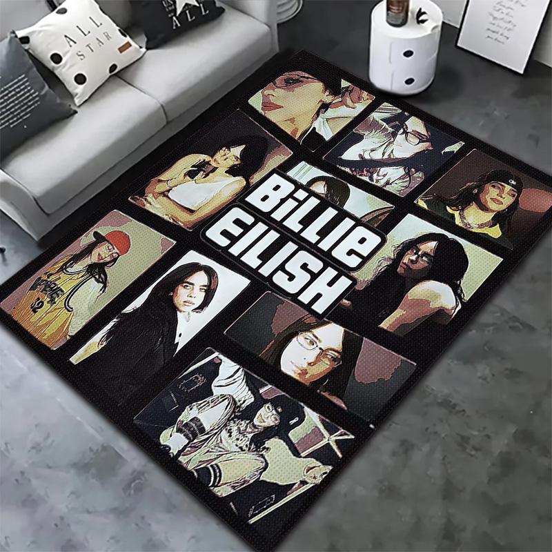 Ковер Billie Eilish для гостиной, спальни, дома, декора дивана, детский игровой нескользящий коврик