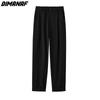 DIMANAF 2023 Большие размеры летние длинные брюки прямые повседневные женские брюки свободные женские базовые брюки серые широкие брюки 4XL