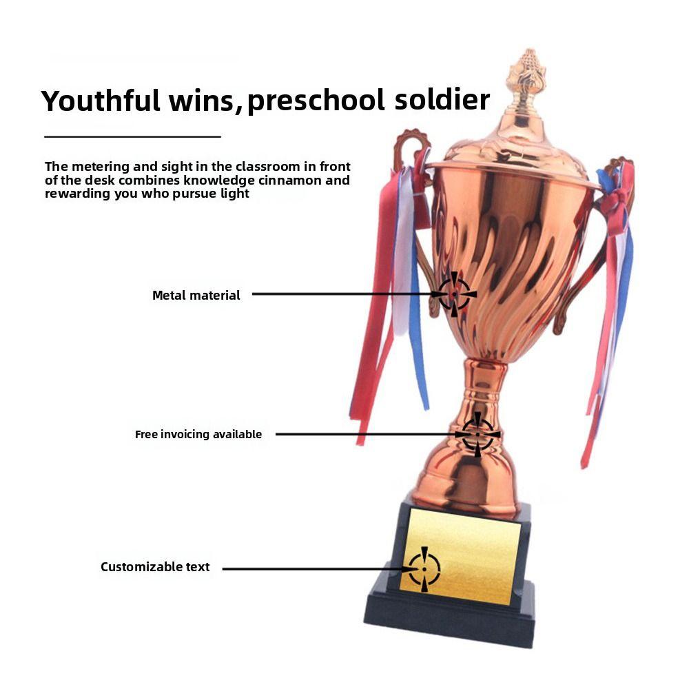 Memorial Souvenir Trophy Cup Gold Silver Bronze Sports Trophy Metal Trophy  Football Soccer