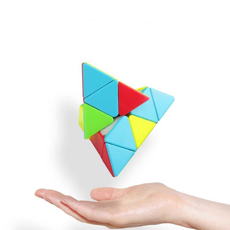 Пластиковый S2 Пирамида Скоростной куб 3x3x3 Треугольный куб-головоломка Волшебный куб-головоломка Игрушка