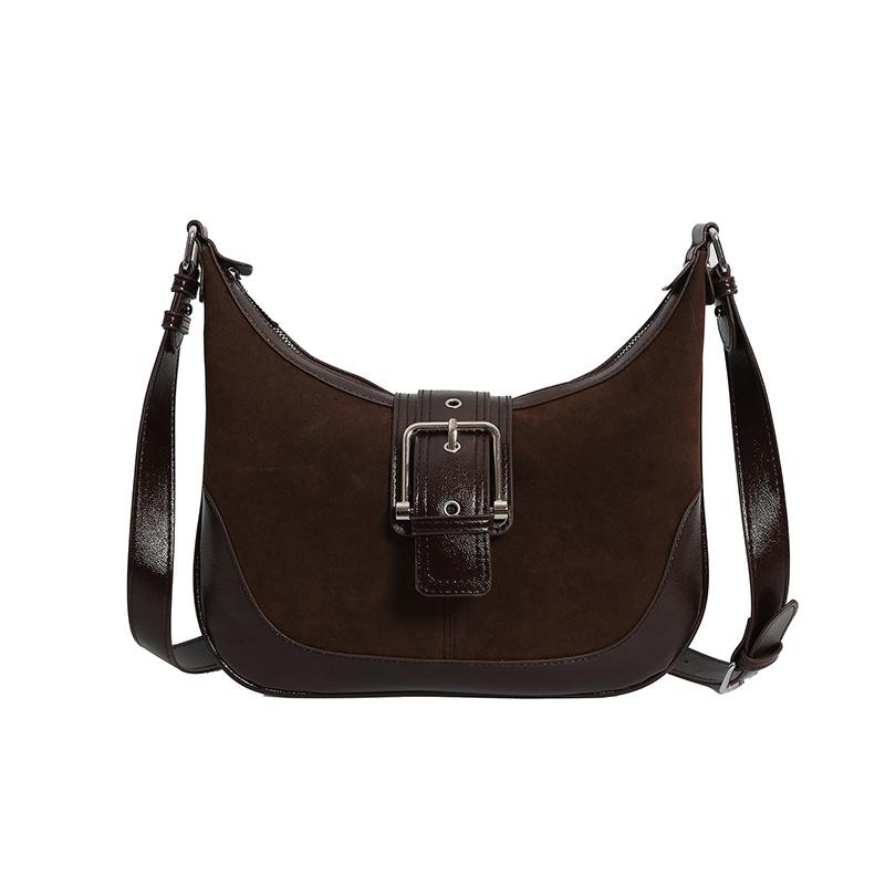 Женская осенне-зимняя новая ретро матовая кожаная простая переносная косая сумка-слинг через плечо