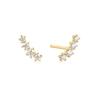 ANIA HAIE Sparkle Ear Climber 925 Silver Stud Earrings E056-02G
