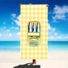 Abstract Fish School Beach Towel Blue Background Ocean Life Pattern Lightweight Travel Towel Summer Gift
