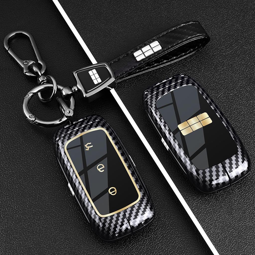 Для Geely Galaxy M9 Чехол-держатель для брелока Smart Key, Премиальный металлический брелок-чехол-защита из цинкового сплава