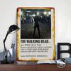 The Walking Dead Poster Customized Wall Art Vintage Metal Signs Retro Tin Plaque for Man Cave Room Decoration Gaming Wand Deko