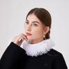 Ренессансный воротник Елизаветинский сетчатый воротник-жабо с рюшами Шаль-накидка Съемный False Collar Ожерелье для женщин и девочек