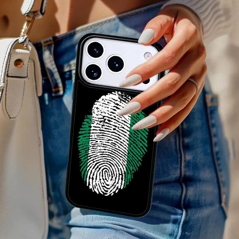 Nigeria Flag soft Phone Case For iPhone 17 Air 14 15 13 12 Max Cover For Apple 16e 11 Pro Max Plus Coque