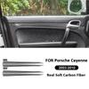 Для Porsche Cayenne 2003-2010 Декоративные накладки-полоски из углеродного волокна для защиты внутренних дверных панелей автомобиля Наклейка Декор Аксессуары для интерьера