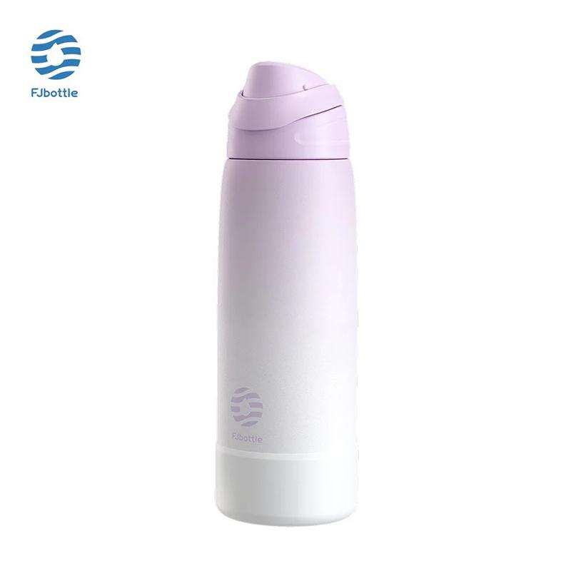 Fjbottle Термос из нержавеющей стали 304, 750/1000 мл, Изолированная бутылка, Портативная спортивная бутылка для воды, Вакуумная колба для путешествий на открытом воздухе