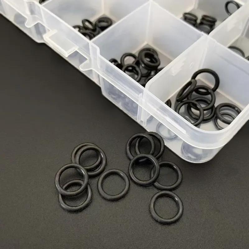 Комплект резиновых уплотнительных колец EPDM, 1 коробка, 250 шт., устойчивые к кислотно-щелочной коррозии, устойчивые к старению, черные уплотнительные кольца типа O