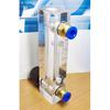 LZM-6T Acrylic Panel Type Air Nitrogen Flowmeter Rotameter With Control Valve Push Fit 6mm  OD Tube