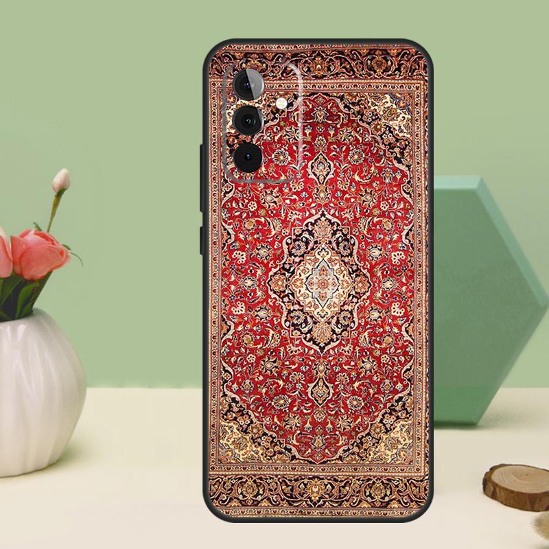 Персидский ковер Цветочный узор Для Samsung Galaxy A16 A55 A35 A15 A32 A12 A22 A52 A54 A34 A14 A56 A36 A26 A13 A53 A06 Чехол