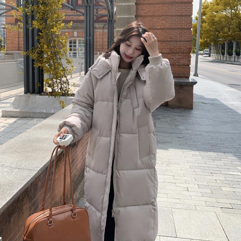 Down cotton-padded clothes for women's winter new cotton-padded clothes are popular this year, over-knee bread clothes, medium and long cotton-pad