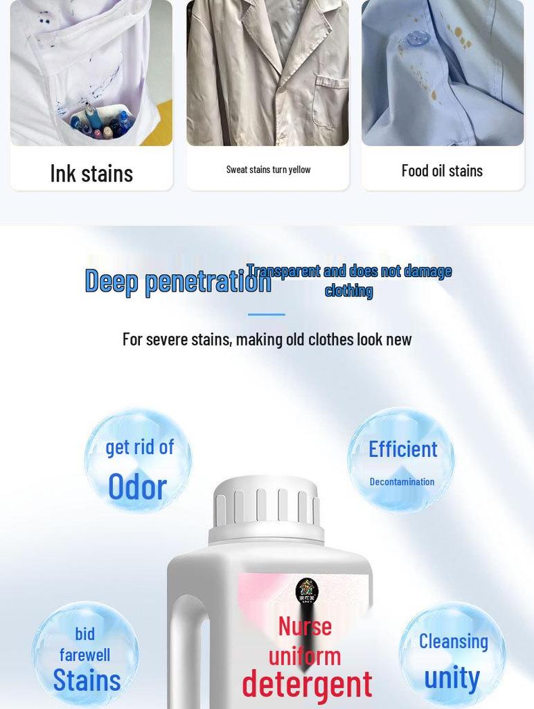 Стиральный порошок для белых вещей: Пятновыводитель для формы – Удаляет пятна от лекарств и чернил, Очищает и отбеливает за одно замачивание