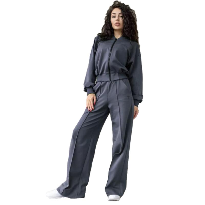 Костюм бомбер и брюки палаццо SET1 TotalFit (06399878)