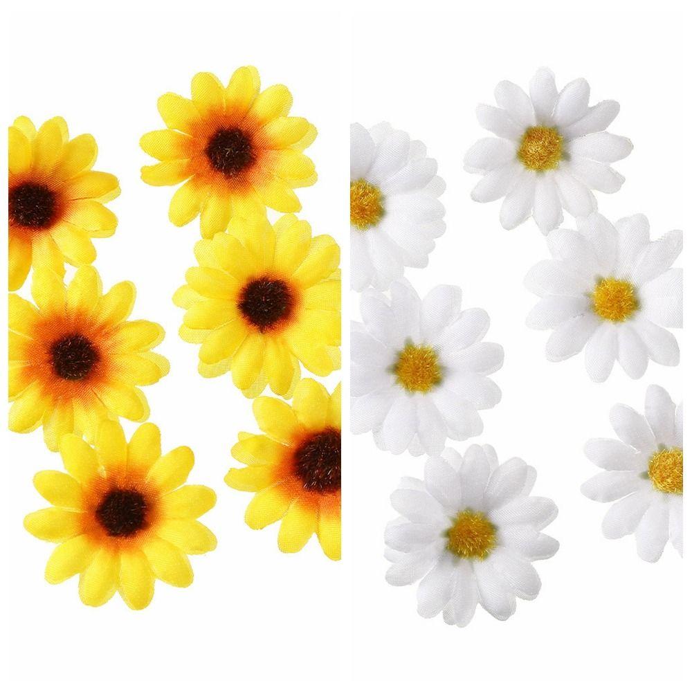 6pcs/set Bohemian Style Simulation Flower Hair Clips Cloth Girl Hair Clip Seaside